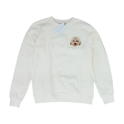 Beige Solid Sweatshirt Pullover