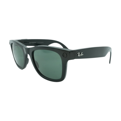 Black Wayfarer L Smart Glasses