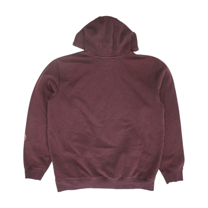 Maroon Solid Hoodie Pullover