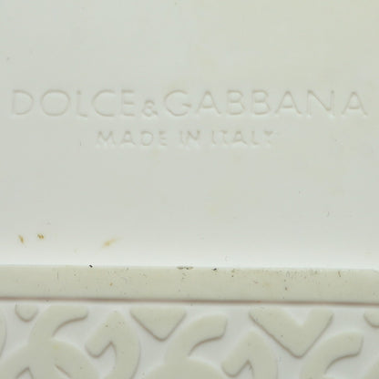 Bianca Interlocking Logo Rubber Pool Slides in White
