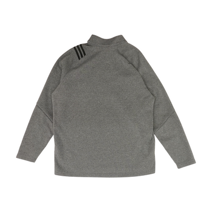 Gray Solid 1/4 Zip Pullover