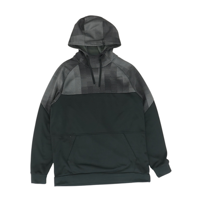 Black Abstract Hoodie Pullover