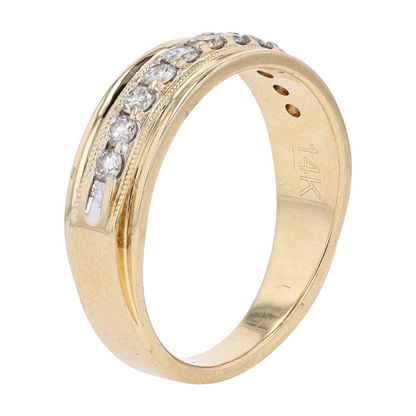 3/8 ctw 14K Yellow Gold Diamond Band