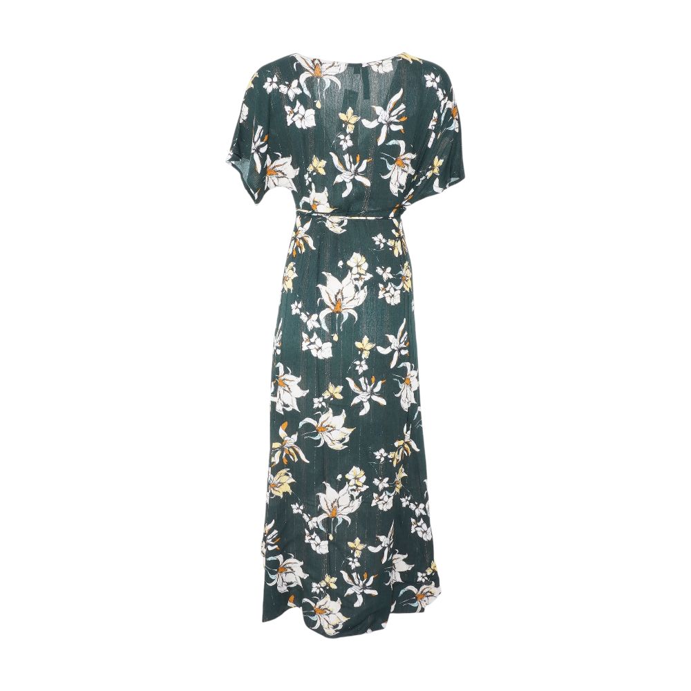 Green Floral Maxi Dress