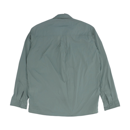 Gray Solid Outdoor Button Down