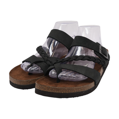 Black Flat Sandals