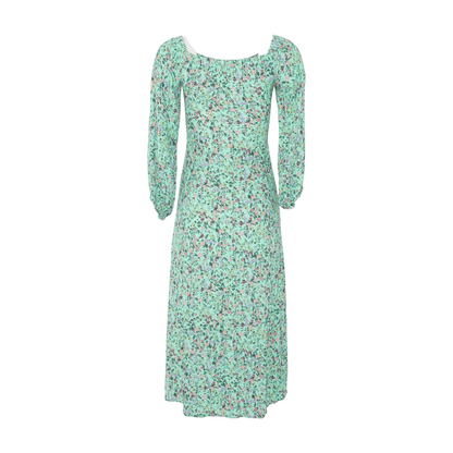 Green Floral Midi Dress