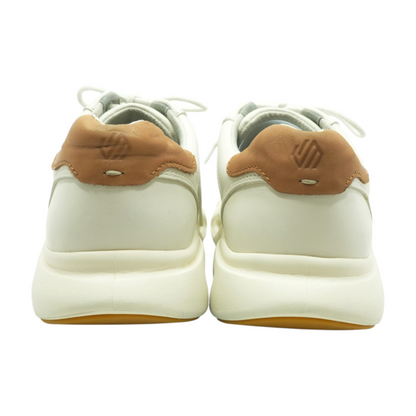 Beige Low-Top Athletic Shoes