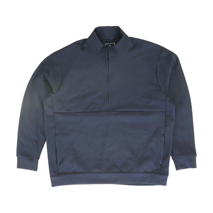 Navy Tall Solid 1/4 Zip Pullover