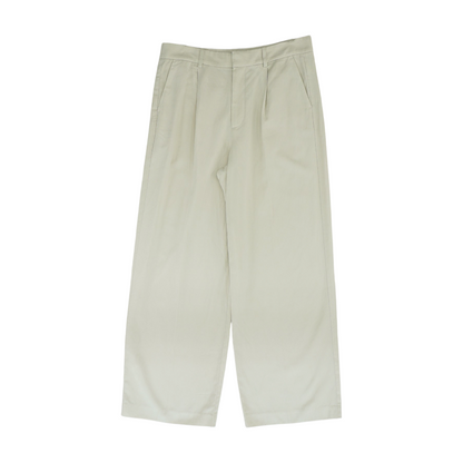 Beige Wide Leg Pants