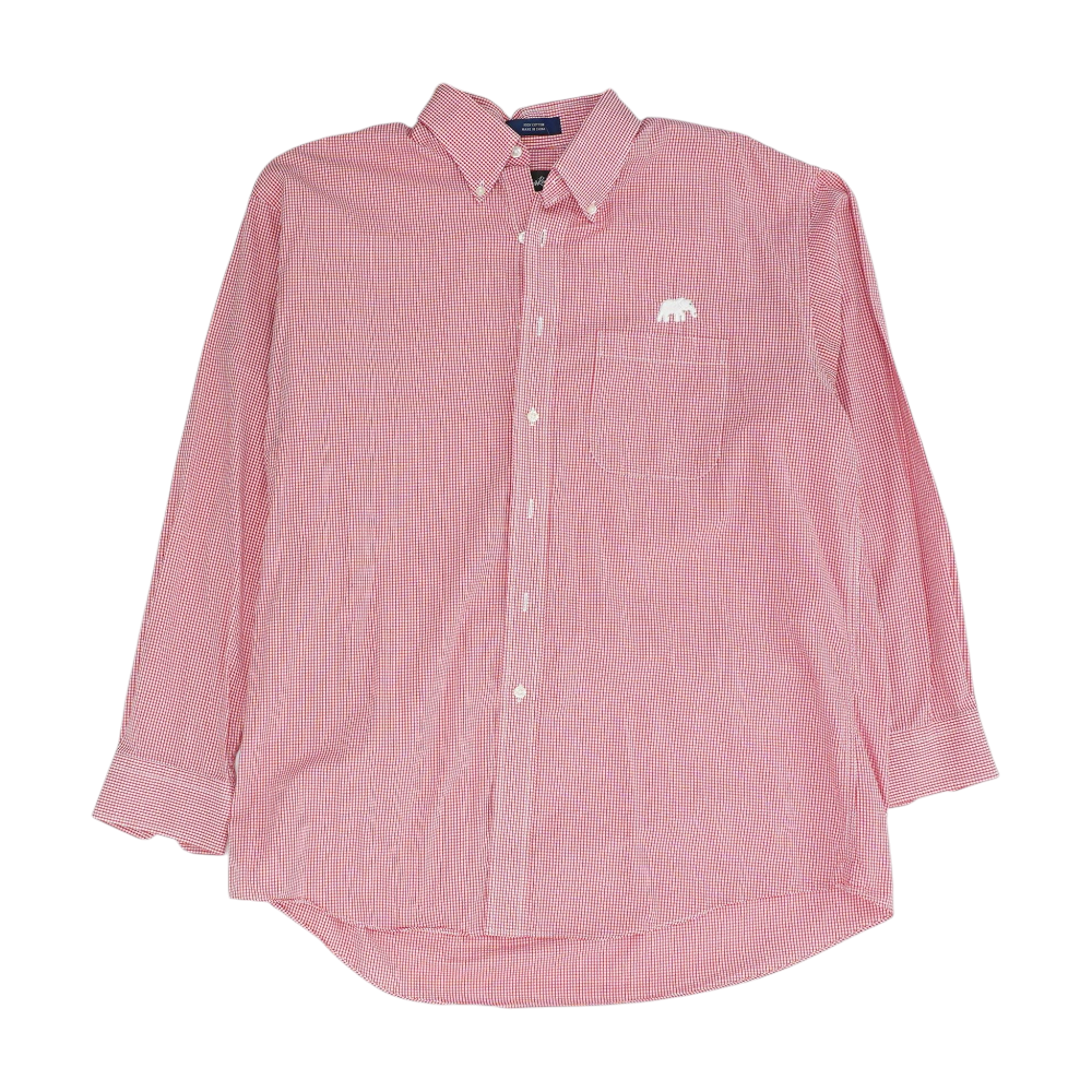 Red Check Long Sleeve Button Down