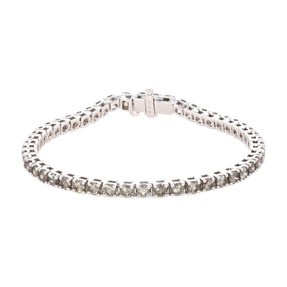 5 ctw 14K White Gold Lab Grown Diamond Tennis Bracelet