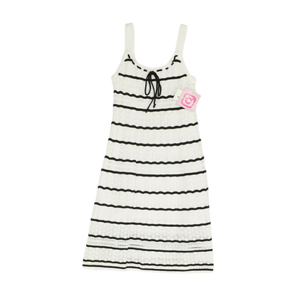 White Striped Dress