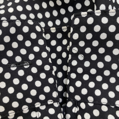 Black Polka Dot Button Down