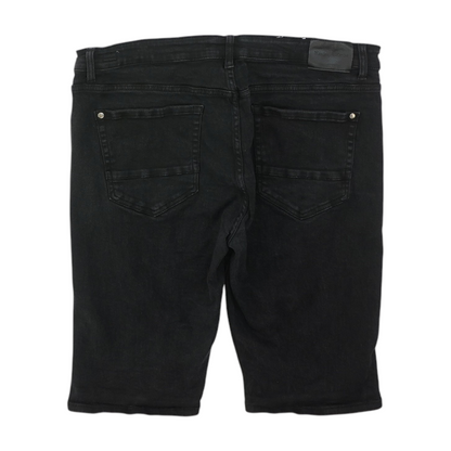 Black Denim Shorts