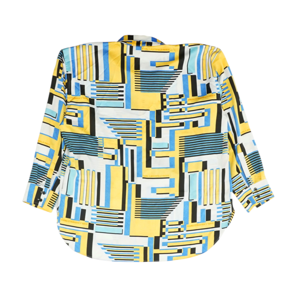 Multi Abstract Button Down