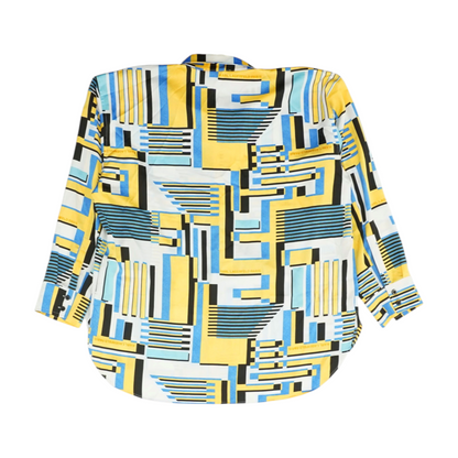 Multi Abstract Button Down