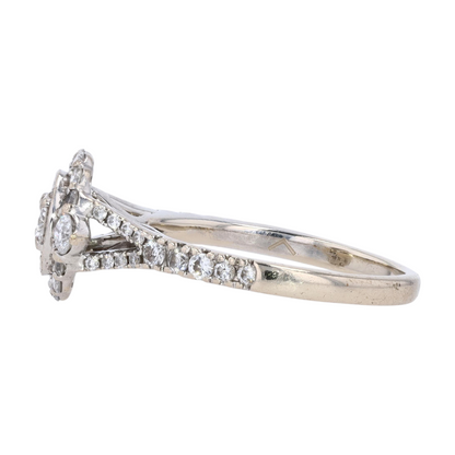 1/2 ctw 14K White Gold Diamond Engagement Ring
