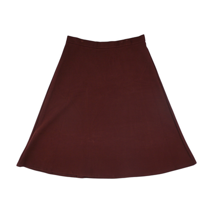 Burgundy Midi Skirt