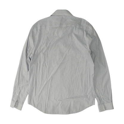 Blue Print Long Sleeve Button Down