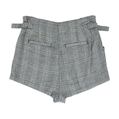 Black Plaid Chino Shorts