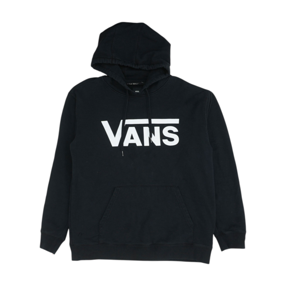 Black Solid Hoodie Pullover