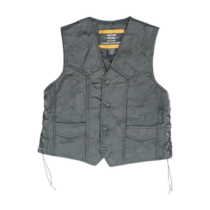 Black Solid Vest