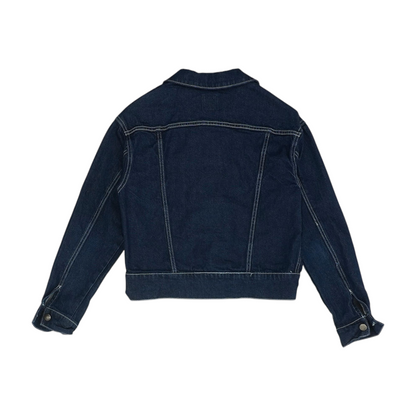 Blue Solid Denim Jacket