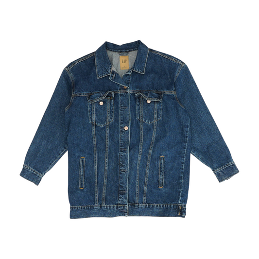 Blue true Solid Denim Jacket