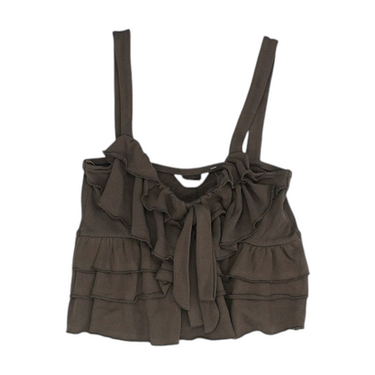 Brown Cropped Blouse