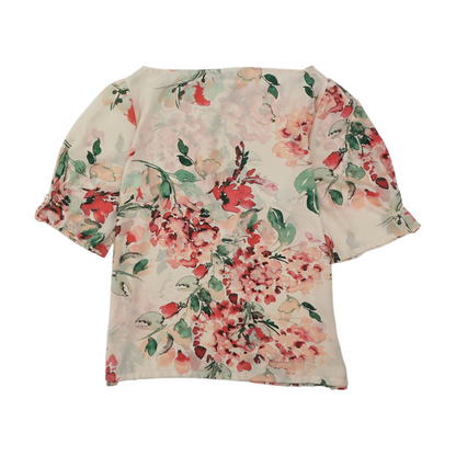 Beige Petite Floral Blouse