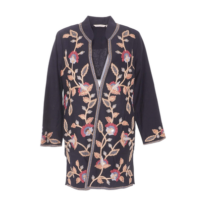 Black Abstract Cardigan