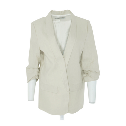 Tan Solid Blazer