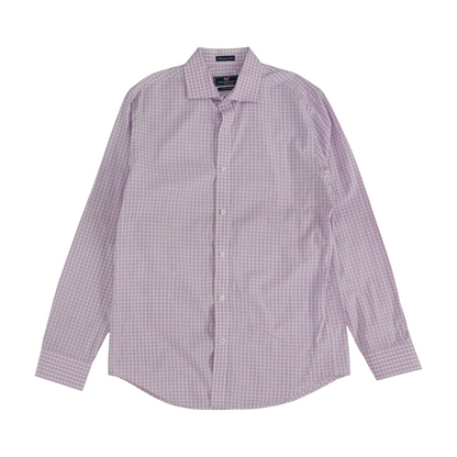 Pink Check Long Sleeve Button Down