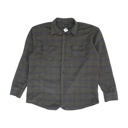 Brown Plaid Flannel Button Down