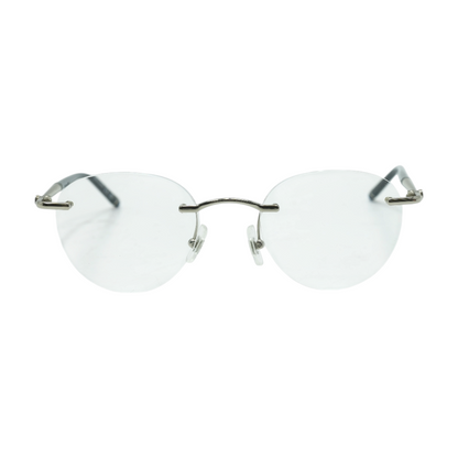 Silver MB0244O Round Prescription Eyewear