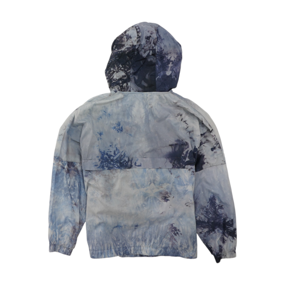 Blue Tie-Dye Hoodie Pullover