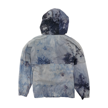 Blue Tie-Dye Hoodie Pullover