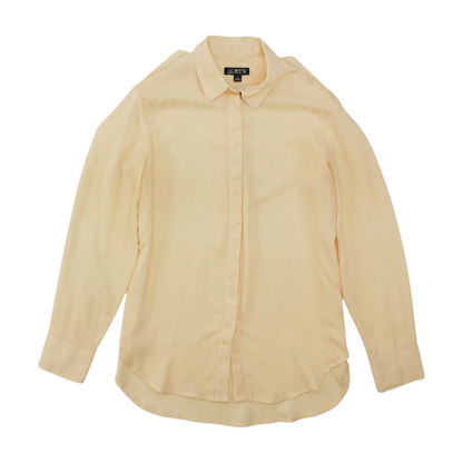 Yellow Graphic Button Down