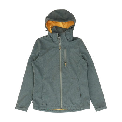 Gray Solid Rain Jacket