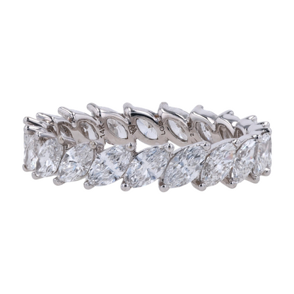 2 ctw 14K White Gold Lab Grown Diamond Band Ring