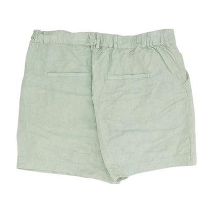 Green Solid Chino Shorts