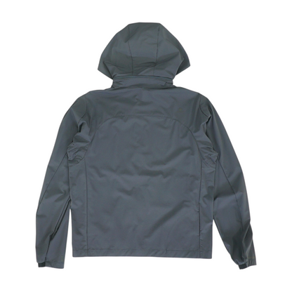Black Solid Rain Jacket