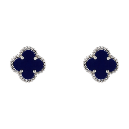 Sterling Silver Lapis Lazuli Stud Earrings