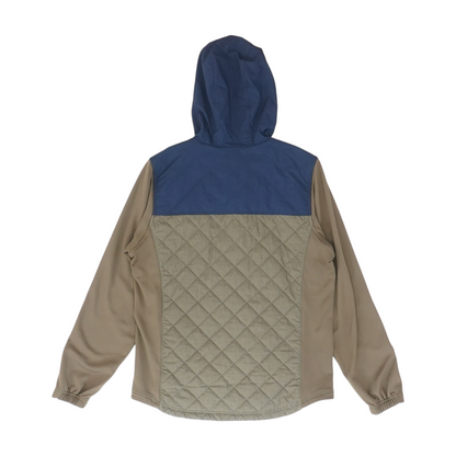 Brown Color Block Jacket