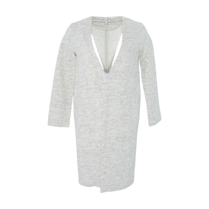 Ivory Abstract Cardigan Sweater