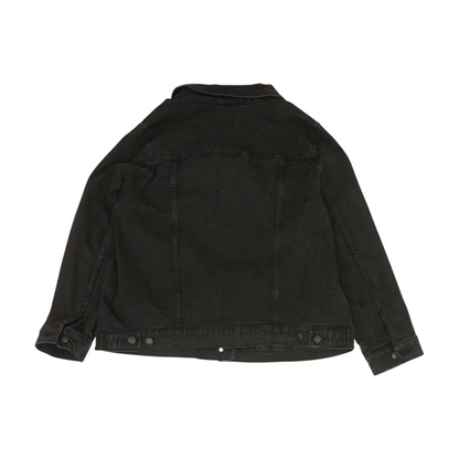 Black Plus Solid Denim Jacket