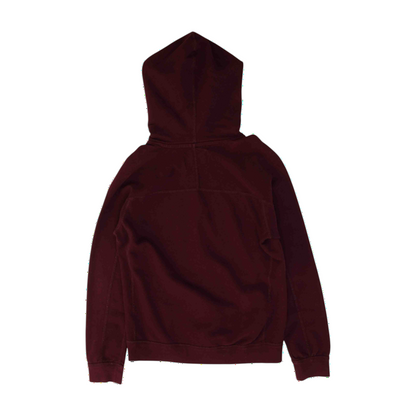 Maroon Solid Hoodie Pullover