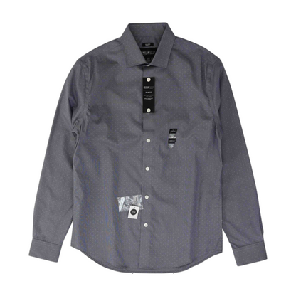 Purple Abstract Long Sleeve Button Down