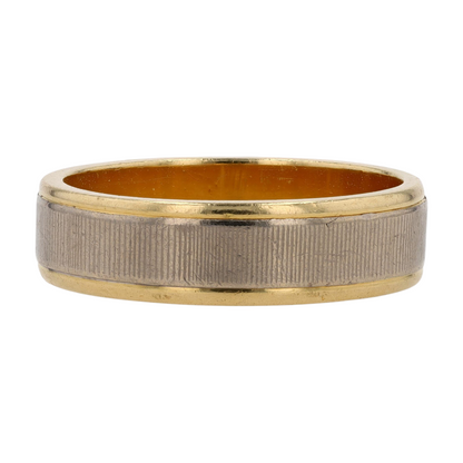 18K Two-Tone Gold Band